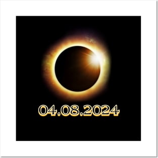 Pennsylvania State Erie PA USA Totality April 8, 2024 Total Solar Eclipse Posters and Art